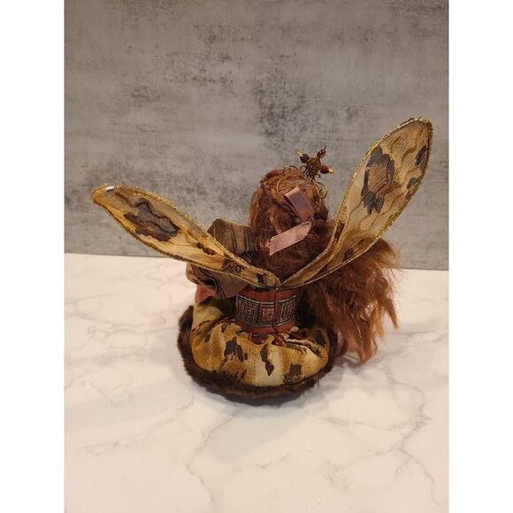 Vintage Fairy Pixie Elf Doll W Wings Shelf Sitter Figurine 8" Collectible Décor - Picture 10 of 15
